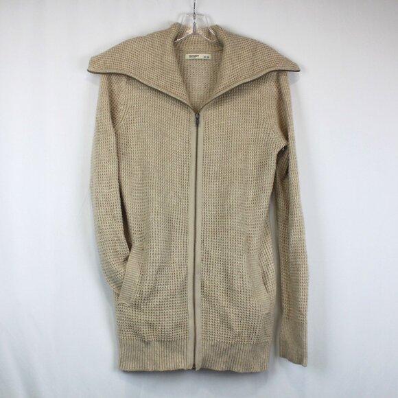 Old Navy Sweaters - Old Navy Medium Beige Knit Long Sleeve High Collar Sweater